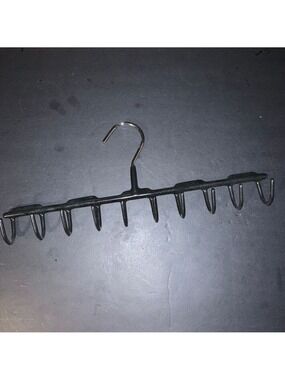 Closet Accessories One Size Black Silver scarf or tie Hanger